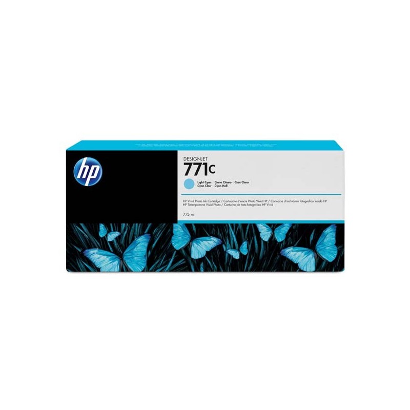 HP oryginalny ink / tusz B6Y12A, HP 771C, light cyan, 775ml, HP Designjet Z6200, Z6600, Z6800 - 1
