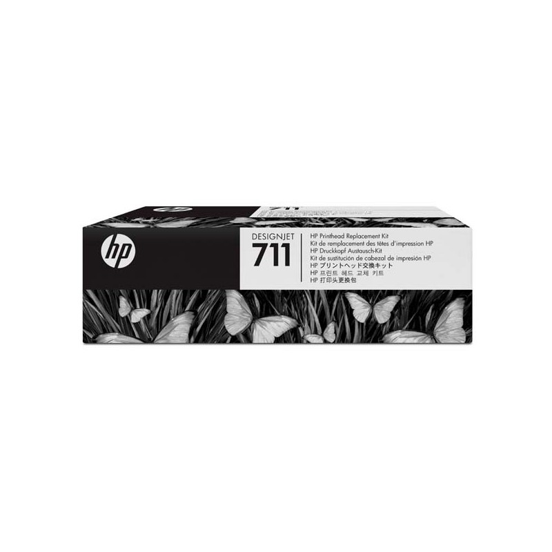 HP oryginalny Zestaw do wymiany głowicy C1Q10A, CMYK, w zestawie wkłady atramentowe, HP DesignJet T120,T520 - 1