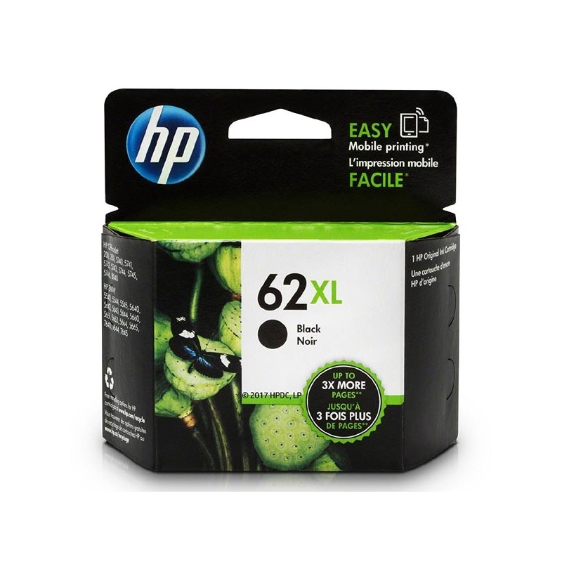 HP oryginalny ink / tusz C2P05AE, HP 62XL, black, 600s, HP Envy 5540,5541,5542,5543,5544,5546,5547,5548,5549 - 1