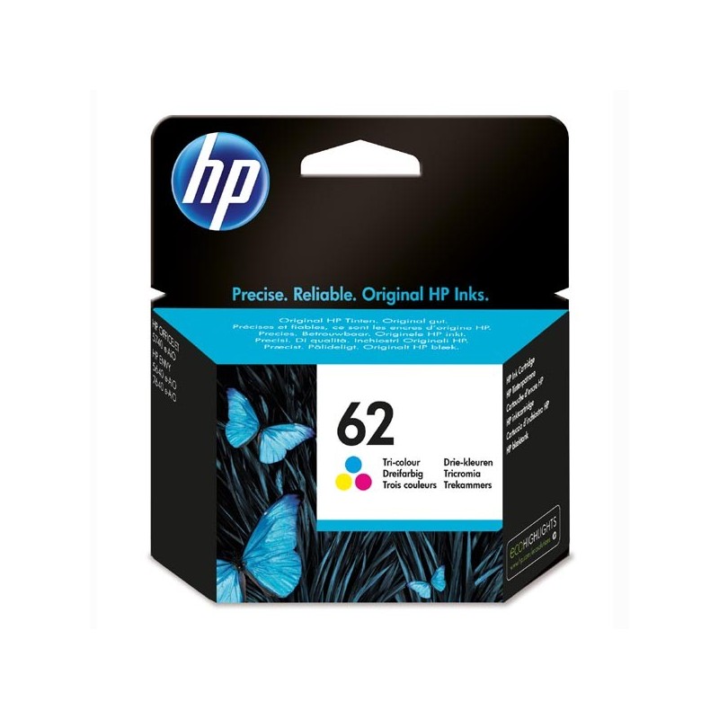 HP oryginalny ink / tusz C2P06AE, HP 62, color, 165s, HP ENVY 5540 AIO, 5640 AIO, 7640 AIO, OJ 5740 AIO - 1