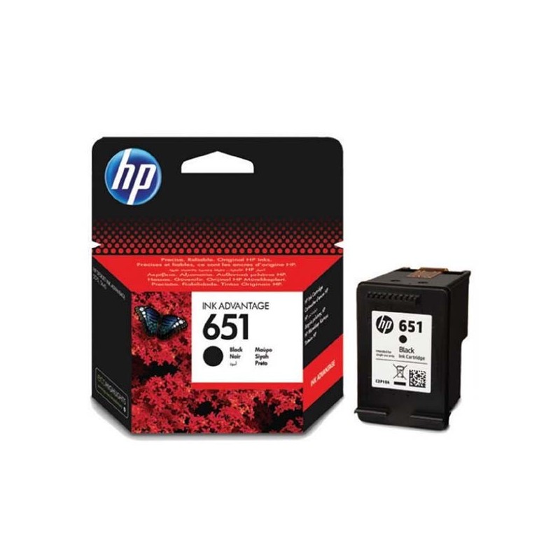 HP oryginalny ink / tusz C2P10AE, HP 651, black, 600s, HP DeskJet IA 5645, 5575, Officejet 202, 252 Mobile - 1