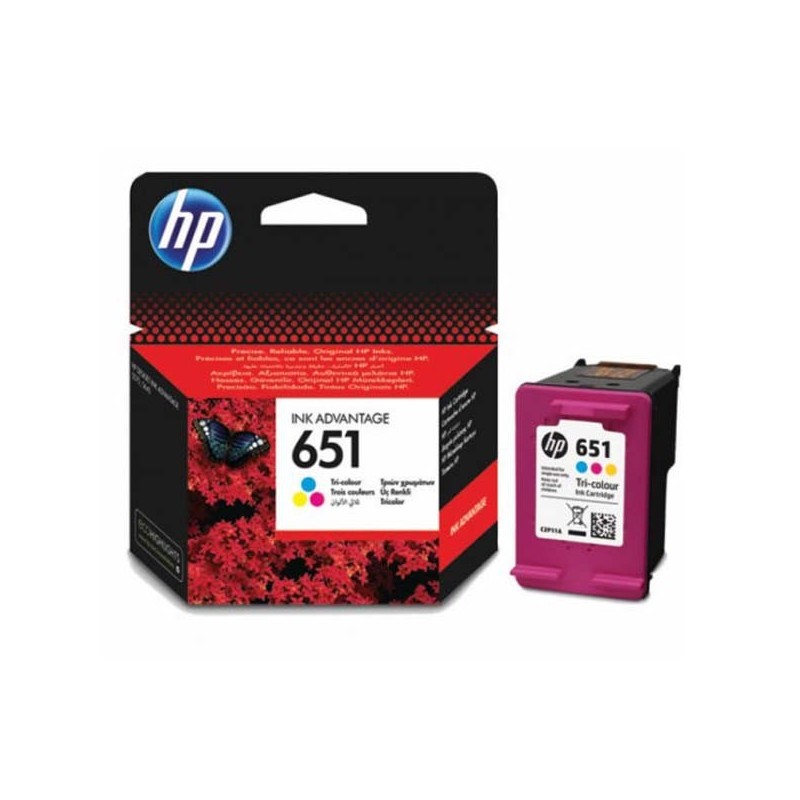 HP oryginalny ink / tusz C2P11AE, HP 651, tri-colour, 300s, HP DeskJet IA 5645, 5575, Officejet 202,252 Mobile - 1