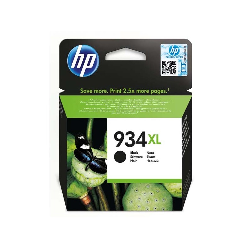 HP oryginalny ink / tusz C2P23AE, HP 934XL, black, 1000s, 25,5ml, HP Officejet 6812,6815,Officejet Pro 6230,6830,6835 - 1