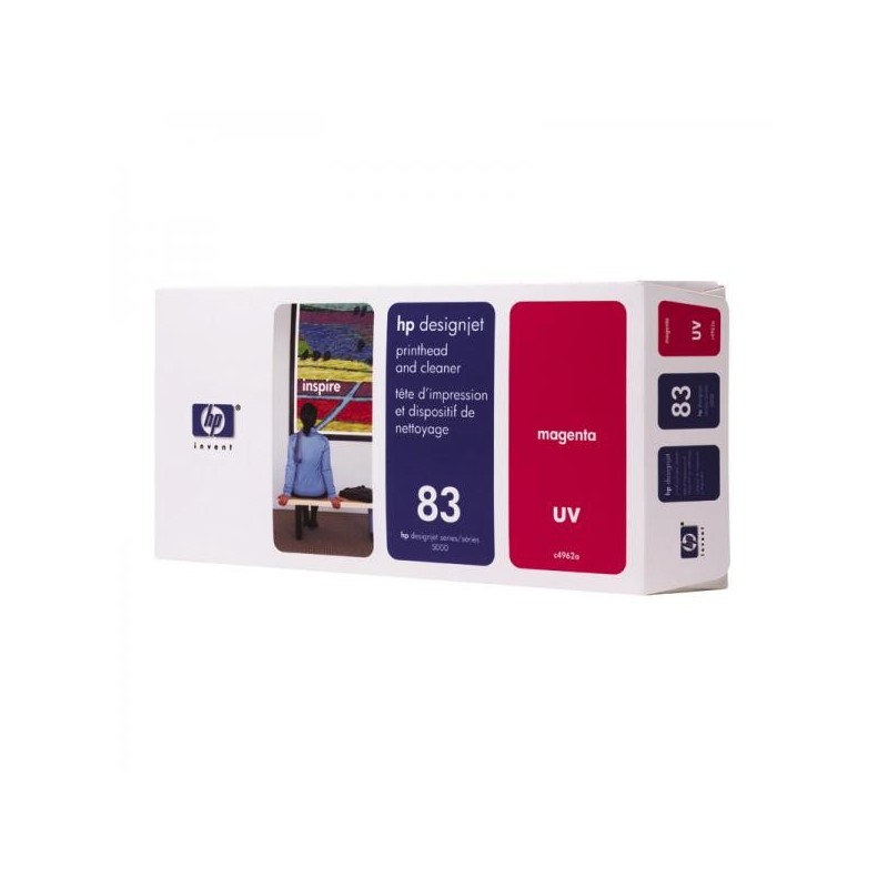 HP oryginalny głowica drukująca C4962A, HP 83, magenta, HP DesignJet 5000, PS, UV, 5500, PS - 1