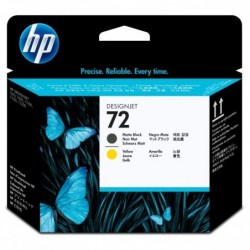 HP oryginalny głowica drukująca C9384A, HP 72, matte black/yellow, HP Designjet T1100, T770 - 1