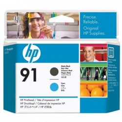HP oryginalny głowica drukująca C9460A, HP 91, matte black/cyan, HP DesignJet Z6100 - 1