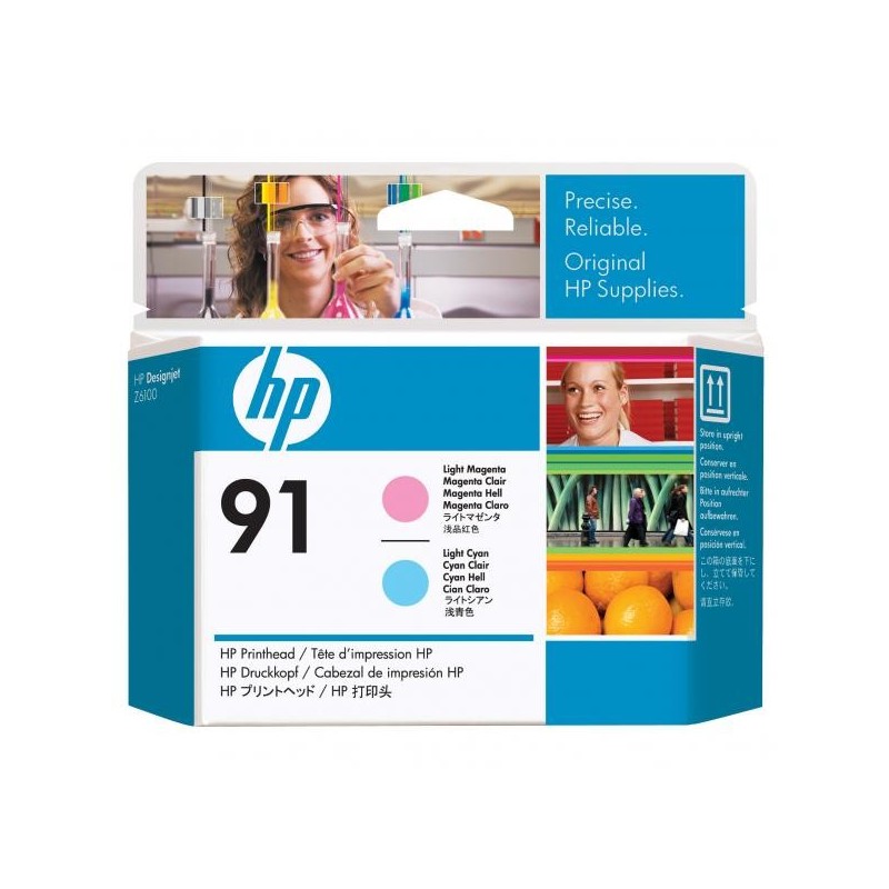 HP oryginalny głowica drukująca C9462A, HP 91, light cyan/light magenta, HP DesignJet Z6100 - 1