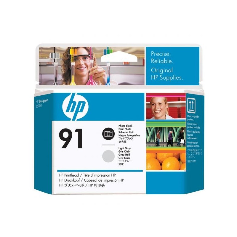 HP oryginalny głowica drukująca C9463A, HP 91, photo black/light grey, HP DesignJet Z6100 - 1