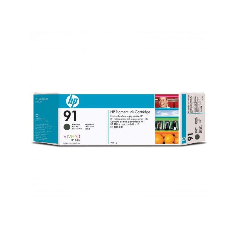 HP oryginalny ink / tusz C9464A, HP 91, matte black, 775ml, HP Designjet Z6100 - 1