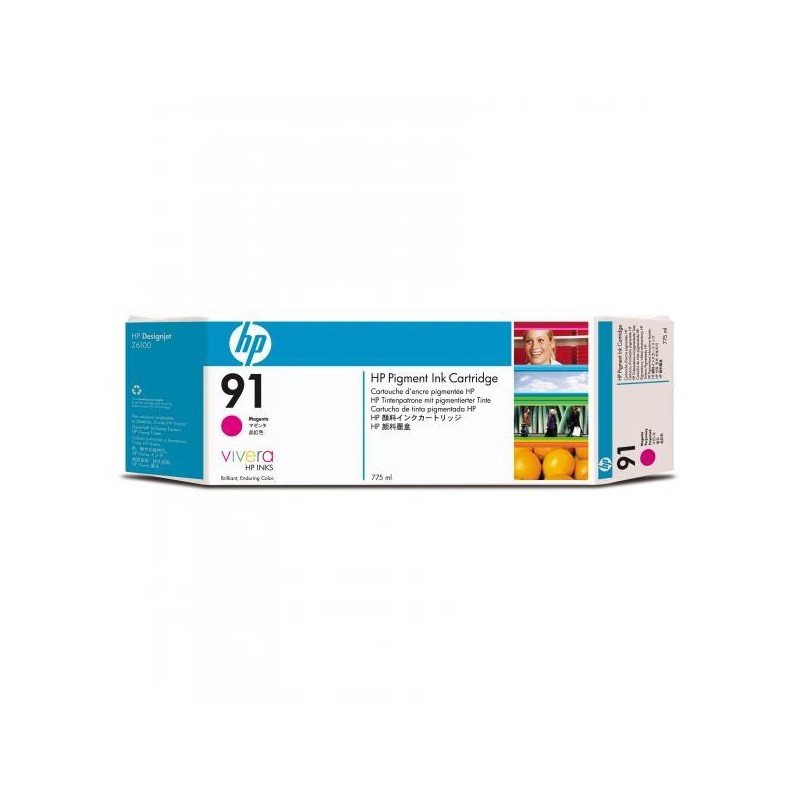 HP oryginalny ink / tusz C9468A, HP 91, magenta, 775ml, HP Designjet Z6100 - 1
