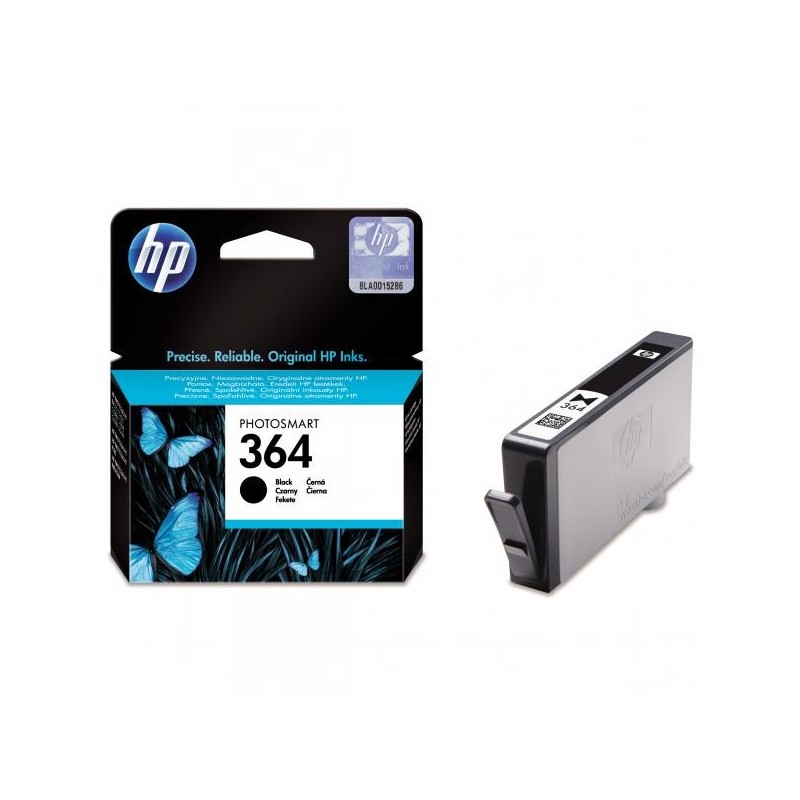 HP oryginalny ink / tusz CB316EE, HP 364, black, 250s, HP Photosmart B8550, C5380, D5460 - 1