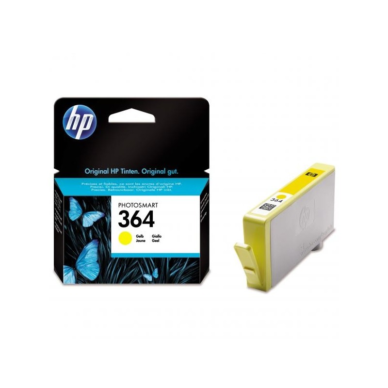HP oryginalny ink / tusz CB320EE, HP 364, yellow, 300s, HP Photosmart B8550, C5380, D5460 - 1
