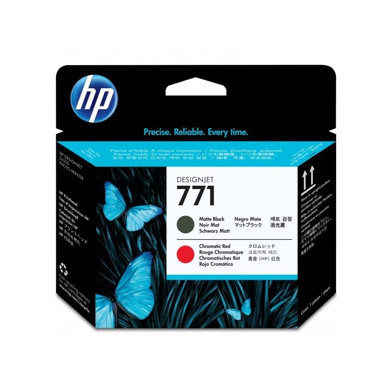 HP oryginalny głowica drukująca CE017A, HP 771, matte black/chromatic red, HP HP Designjet Z6200, Z6600, Z6800 - 1