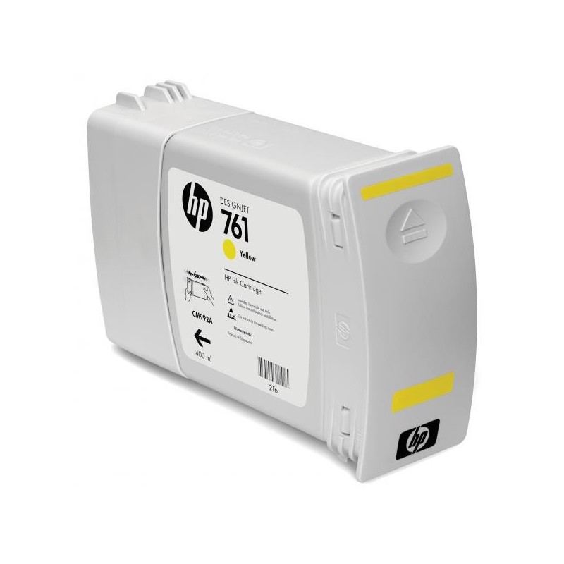 HP oryginalny ink / tusz CM992A, yellow, 400ml, HP 761, HP DesignJet T7100 - 1