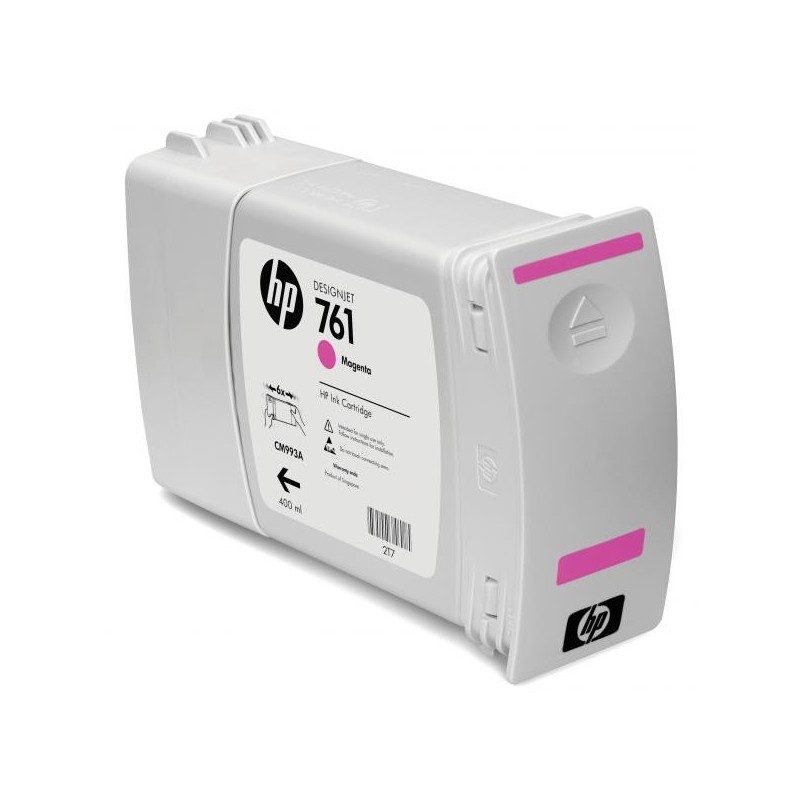 HP oryginalny ink / tusz CM993A, magenta, 400ml, HP 761, HP DesignJet T7100 - 1