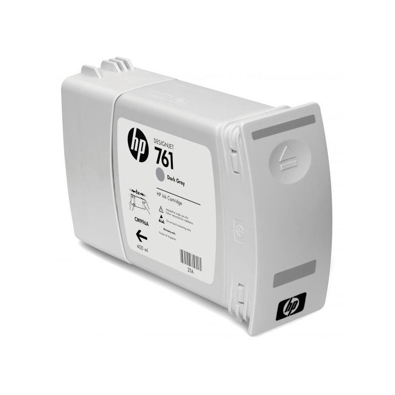 HP oryginalny ink / tusz CM996A, dark grey, 400ml, HP 761, HP DesignJet T7100 - 1