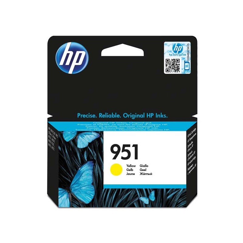HP oryginalny ink / tusz CN052AE, HP 951, yellow, 700s, dla HP Officejet Pro276dw, 8100 ePrinter - 1