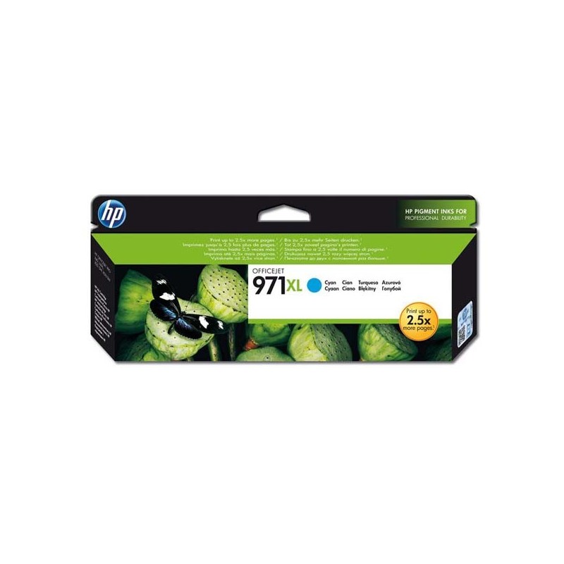 HP oryginalny ink / tusz CN626AE, cyan, 6600s, HP 971XL, HP Officejet Pro X451dn, X451dw, X476dn MFP, X476dw - 1