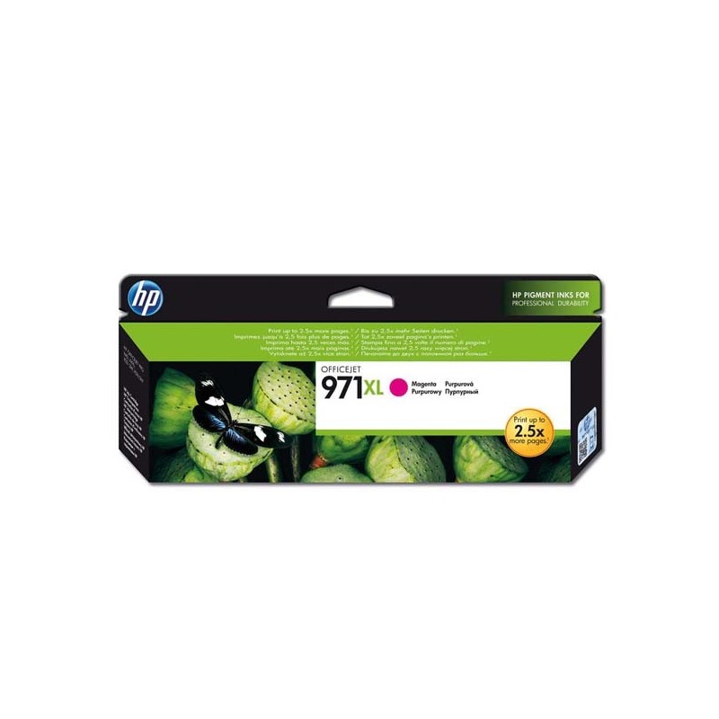 HP oryginalny ink / tusz CN627AE, magenta, 6600s, HP 971XL, HP Officejet Pro X451dn, X451dw, X476dn MFP, X476dw - 1