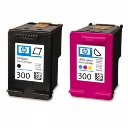 HP oryginalny ink / tusz CN637EE, HP 300, black/color, 2 x 200s, 2x4ml, HP 2-pack + paper HP Deskjet F4500 - 2