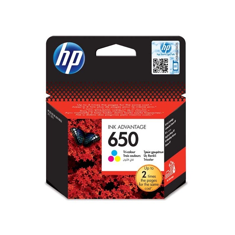 HP oryginalny ink / tusz CZ102AE, HP 650, color, 200s, HP Deskjet Ink Advantage 2515 AiO, 3515 e-Ai0, 3545 - 1