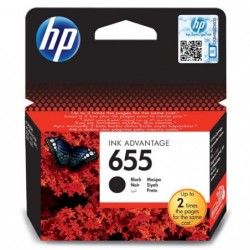 HP oryginalny ink / tusz CZ109AE, HP 655, black, 550s, HP Deskjet Ink Advantage 3525, 5525, 6525, 4615 e-AiO - 1