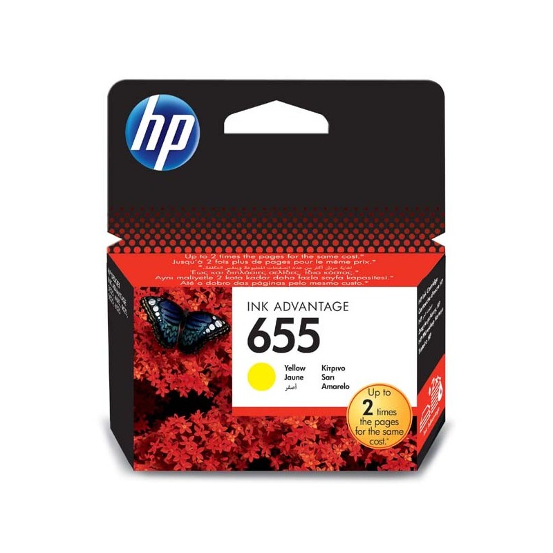HP oryginalny ink / tusz CZ112AE, HP 655, yellow, 600s, HP Deskjet Ink Advantage 3525, 5525, 6525, 4615 e-AiO - 1