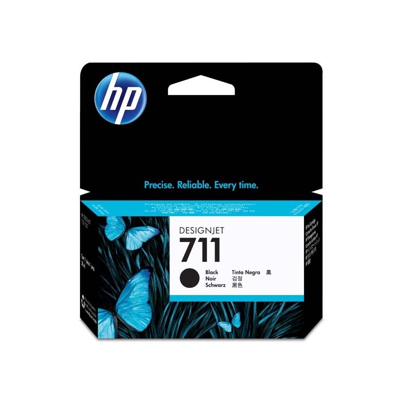HP oryginalny ink / tusz CZ129A, HP 711, black, 38ml, HP DesignJet T120, T520 - 1