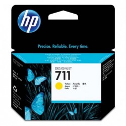 HP oryginalny ink / tusz CZ132A, HP 711, yellow, 29ml, HP DesignJet T120, T520 - 1