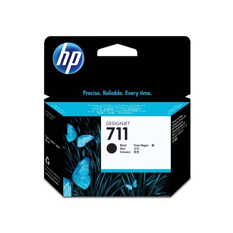 HP oryginalny ink / tusz CZ133A, HP 711, black, 80ml, HP DesignJet T120, T520 - 1