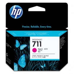 HP oryginalny ink / tusz CZ135A, HP 711, magenta, 3x29ml, 3szt, HP DesignJet T120, T520 - 1