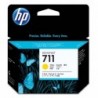HP oryginalny ink / tusz CZ136A, HP 711, yellow, 3x29ml, 3szt, HP DesignJet T120, T520 - 1