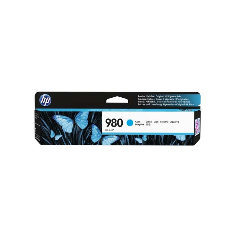 HP oryginalny ink / tusz D8J07A, HP 980, cyan, HP HP OfficeJet Enterprise X585, X555 - 1