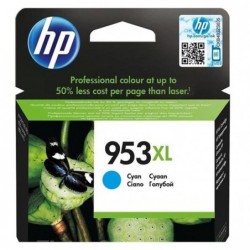 HP oryginalny ink / tusz F6U16AE, HP 953XL, cyan, 1600s, 20ml, high capacity, HP OfficeJet Pro 8218,8710,8720,8730,8740 - 1