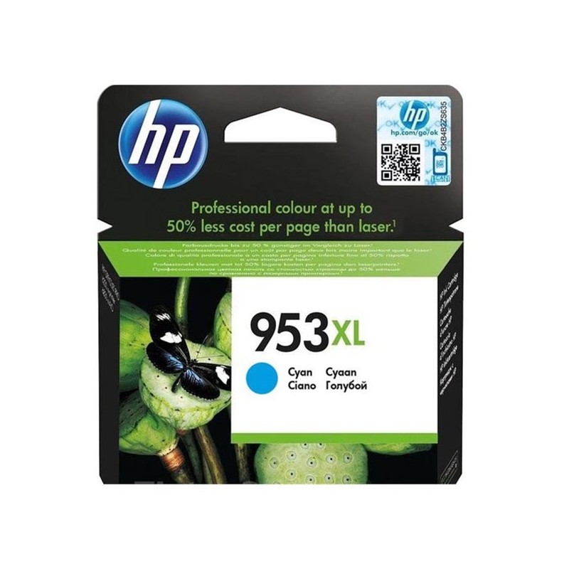 HP oryginalny ink / tusz F6U16AE, HP 953XL, cyan, 1600s, 20ml, high capacity, HP OfficeJet Pro 8218,8710,8720,8730,8740 - 1