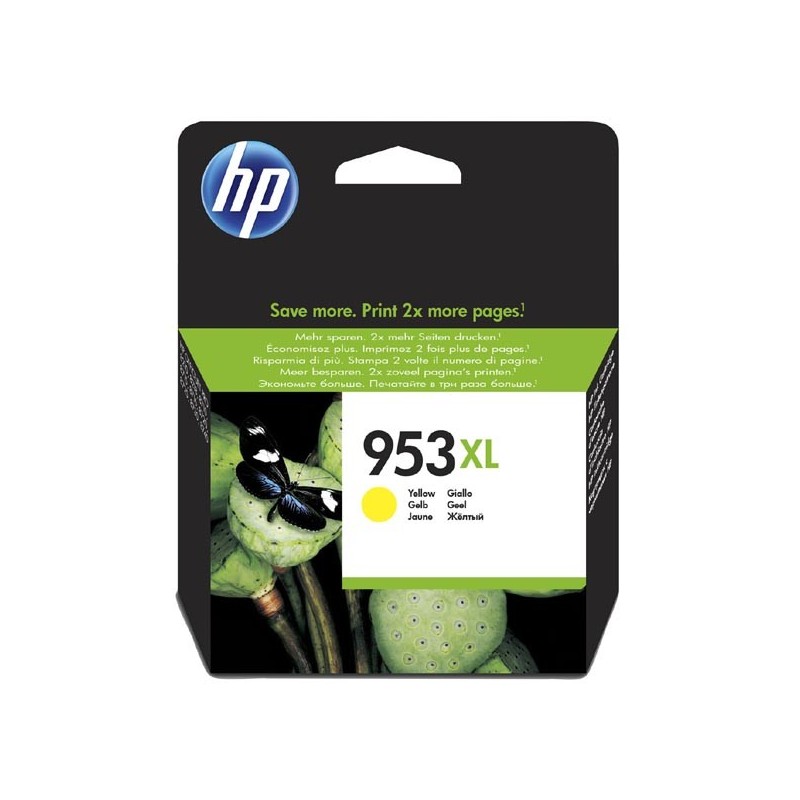 HP oryginalny ink / tusz F6U18AE, HP 953XL, yellow, 1600s, 20ml, high capacity, HP OfficeJet Pro 8218,8710,8720,8730,8740 - 1