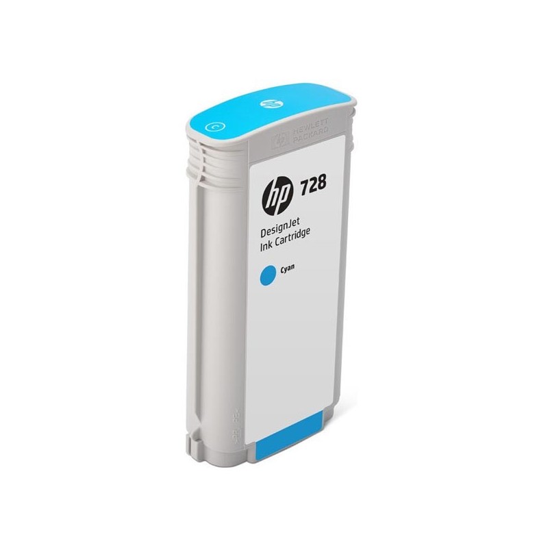 HP oryginalny ink / tusz F9J67A, HP 728, cyan, 130ml, HP DesignJet T730, DesignJet T830, DesignJet T830 MFP - 1