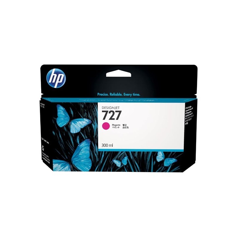 HP oryginalny ink / tusz F9J77A, HP 727, magenta, 300ml, HP DesignJet T1530, T2530, T930 - 1