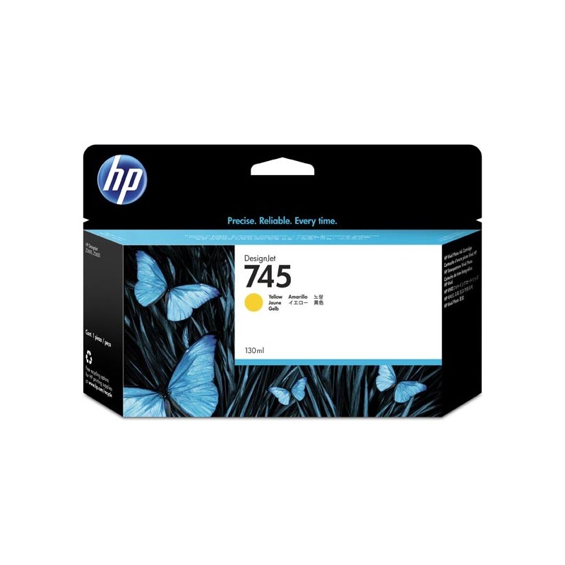 HP oryginalny ink / tusz F9J96A, HP 745, yellow, 130ml, HP DesignJet HD Pro MFP, DesignJet Z2600, Z5600 - 1
