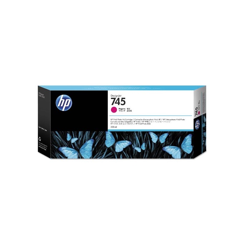 HP oryginalny ink / tusz F9K01A, HP 745, magenta, 300ml, HP DesignJet HD Pro MFP, DesignJet Z2600, Z5600 - 1