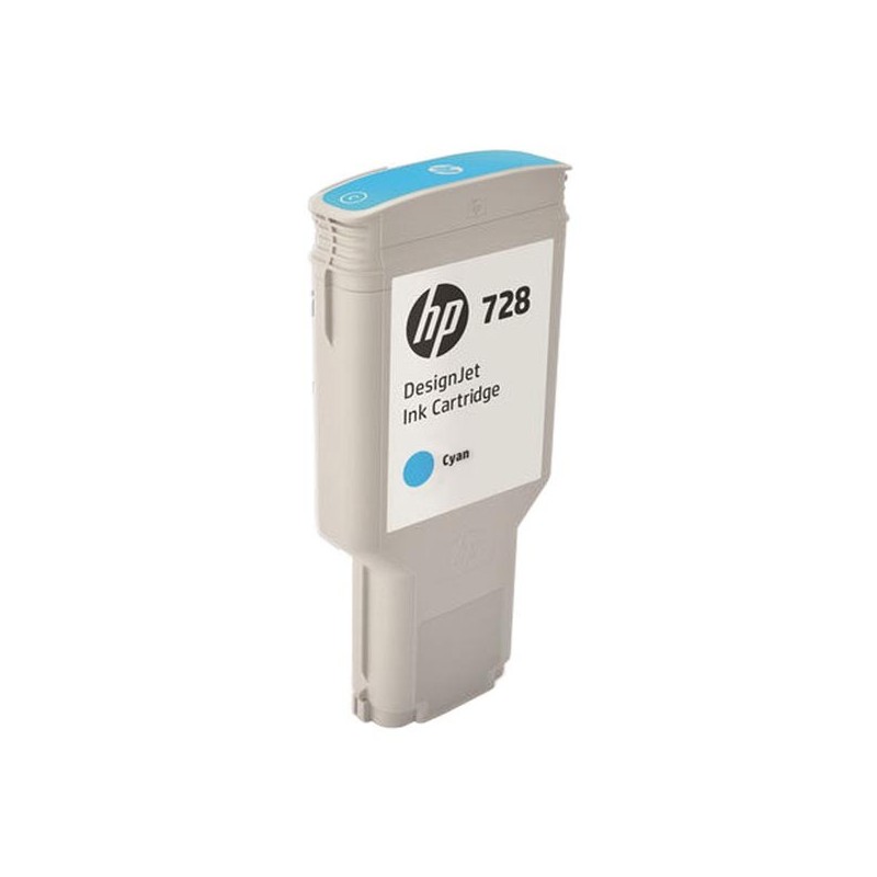 HP oryginalny ink / tusz F9K17A, HP 728, cyan, 300ml, HP DesignJet T730, T830 - 1