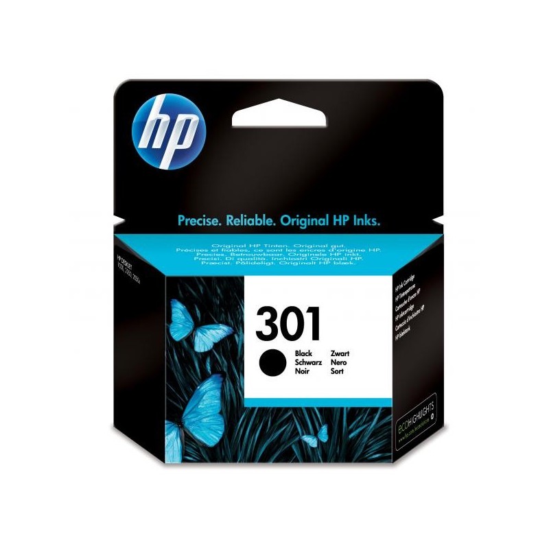 HP oryginalny ink / tusz CH561EE, HP 301, black, 190s, HP Deskjet 1000, 1050, 2050, 3000, 3050 - 1