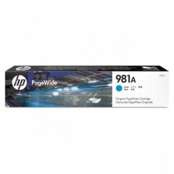 HP oryginalny ink / tusz J3M68A, HP 981A, cyan, 6000s, 70ml, HP PageWide Enterprise Color 556, MFP 586 - 1