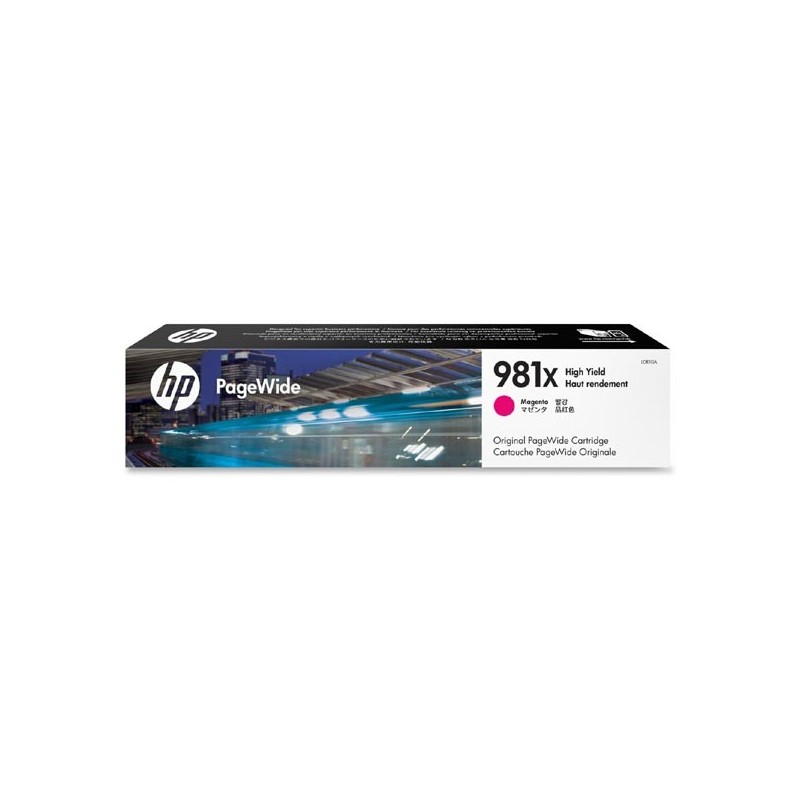 HP oryginalny ink / tusz L0R10A, HP 981X, magenta, 10000s, 114.5ml, high capacity, HP PageWide MFP E58650, 556, Flow 586 - 1