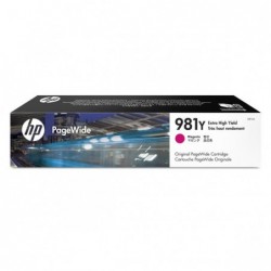 HP oryginalny ink / tusz L0R14A, HP 981Y, magenta, 16000s, 185ml, extra duża pojemność, HP PageWide MFP E58650, 556, Flow 586 - 