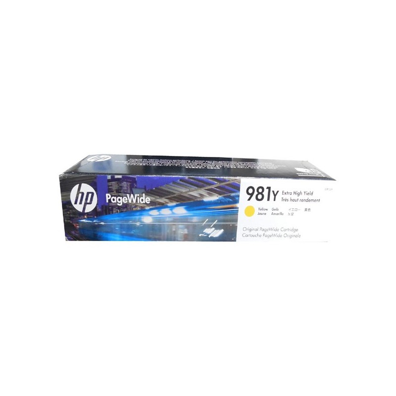 HP oryginalny ink / tusz L0R15A, HP 981Y, yellow, 16000s, 185ml, extra duża pojemność, HP PageWide MFP E58650, 556, Flow 586 - 1