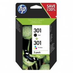 HP oryginalny ink / tusz N9J72AE, black/color, 190/165s, HP 301, HP 2-pack Deskjet 1510, 3055A, Officejet 2622 - 1