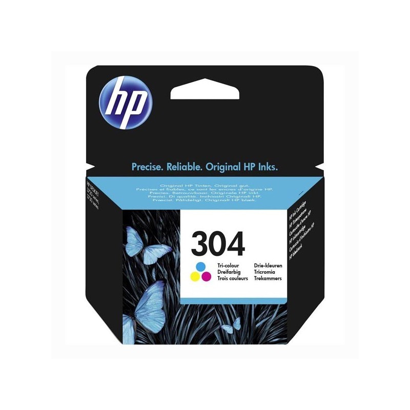 HP oryginalny ink / tusz N9K05AE, HP 304, Tri-color, 100s, HP DeskJet 2620,2630,2632,2633,3720,3730,3732,3735 - 1