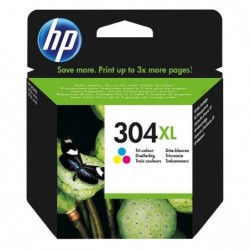 HP oryginalny ink / tusz N9K07AE, HP 304XL, Tri-color, 300s, 7ml, HP DeskJet 2620,2630,2632,2633,3720,3730,3732,3735 - 1