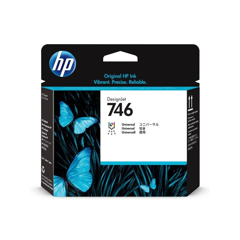 HP oryginalny głowica drukująca P2V25A, HP 746, 1szt, HP pro DesignJet Z6, Z9+ - 1